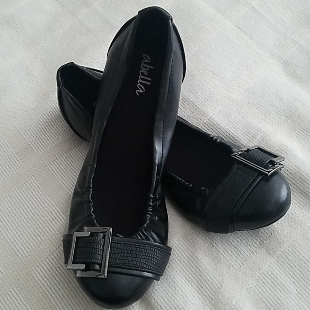Abella Black Flats